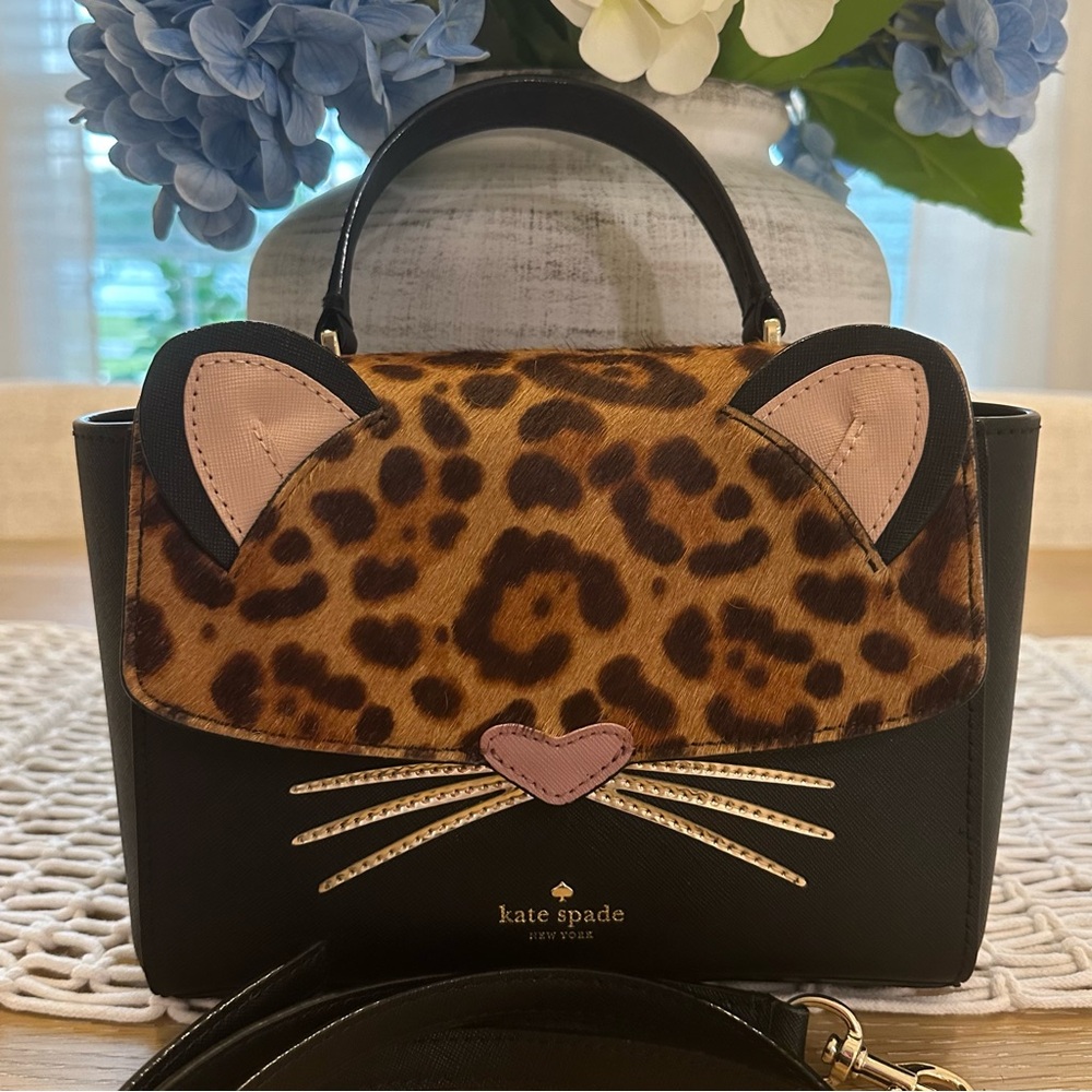 SOLD Kate Spade Run Wild Leopard Kerrie Satchel Crossbody Bag